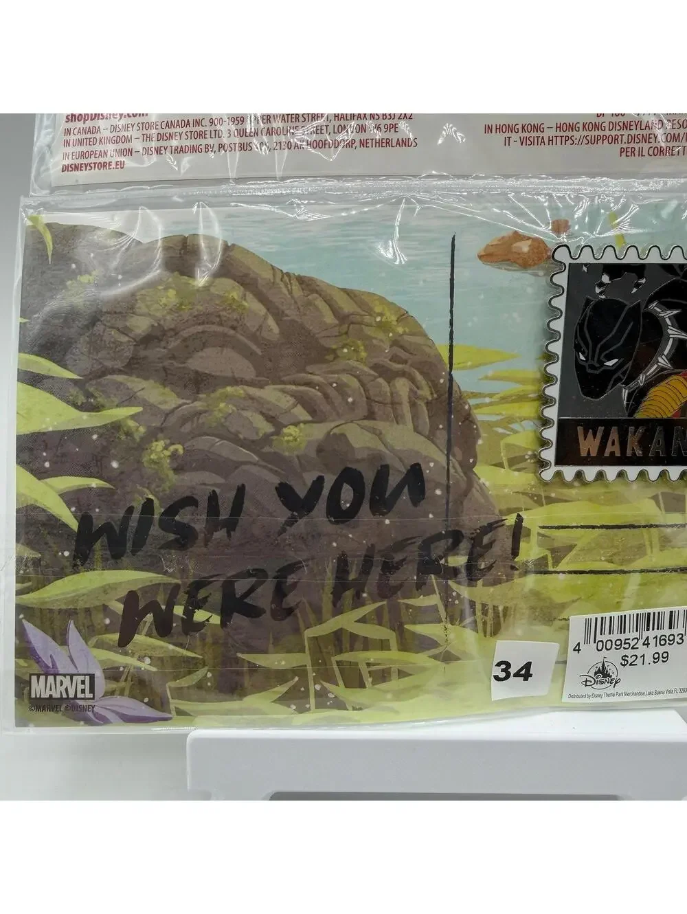 Disney Pin - Black Panther and Okoye - Wakanda Postcard Set - One Family